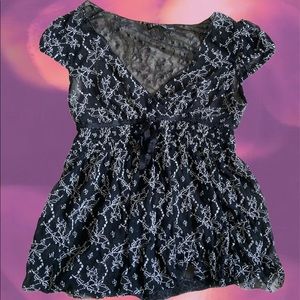 Medium Mesh Babydoll Top